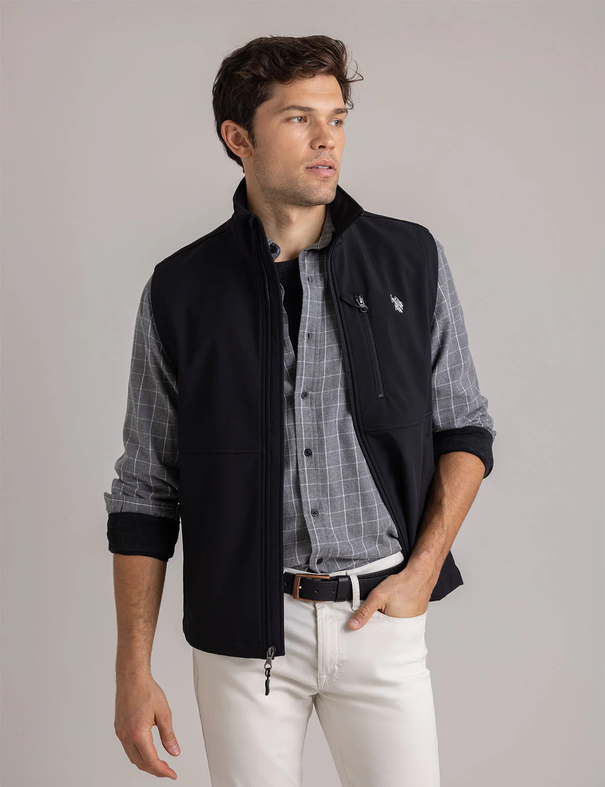 

Жилет U.S. Polo Assn Polar Fleece Bonded, черный