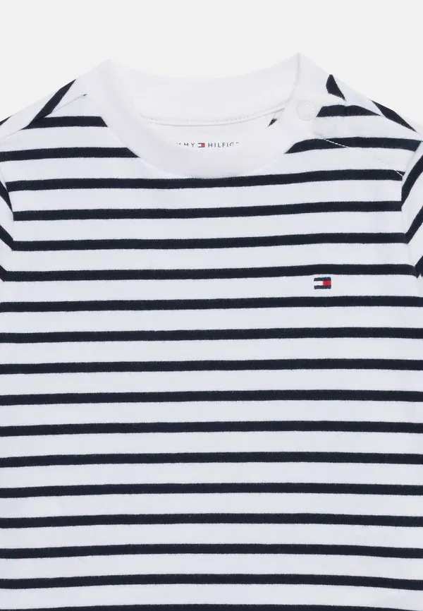 Комплект из футболки и шорт с полосками Essential stripe t-shirt and shorts set, Tommy Hilfiger, dark night темно-синий — фото 4