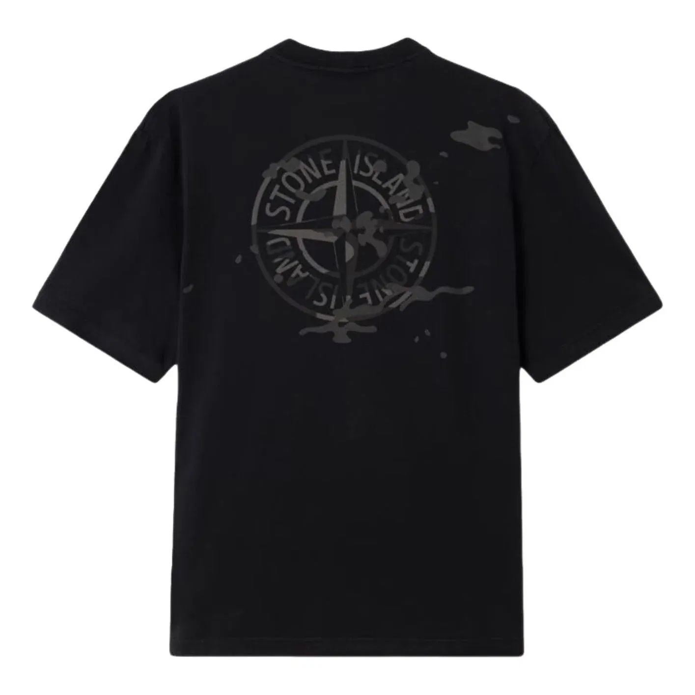 Футболка STONE ISLAND 2100001 Camo Compass, черная, L1S152100001S0E14V0029
