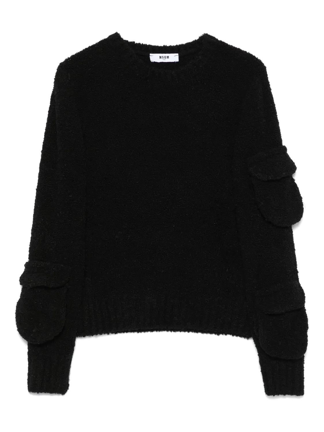 Свитер из букле MSGM, черный