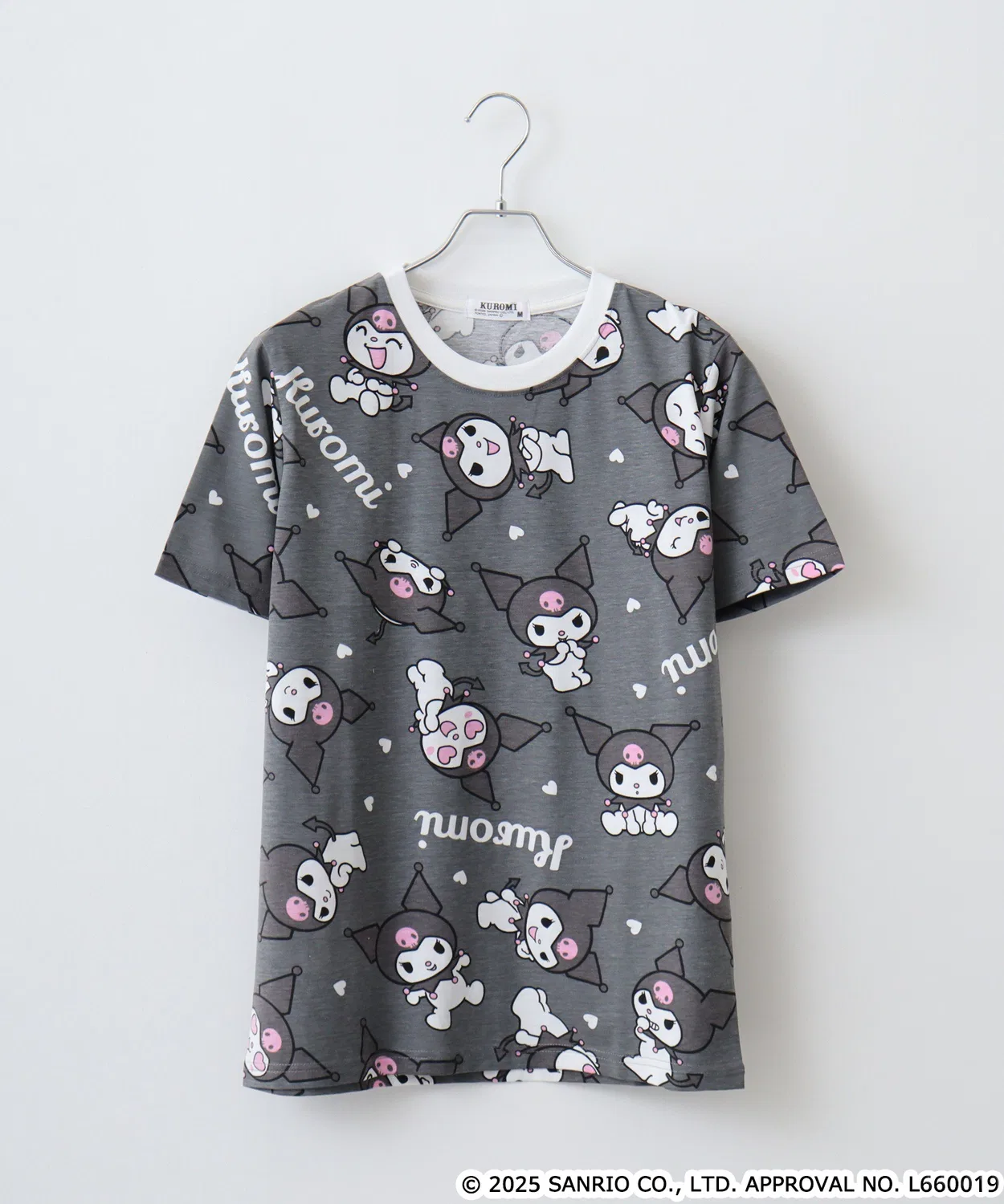 Детская футболка с принтом Sanrio characters, модель Sanrio Characters Print, бренд sanrio, Blue Grey — фото 4