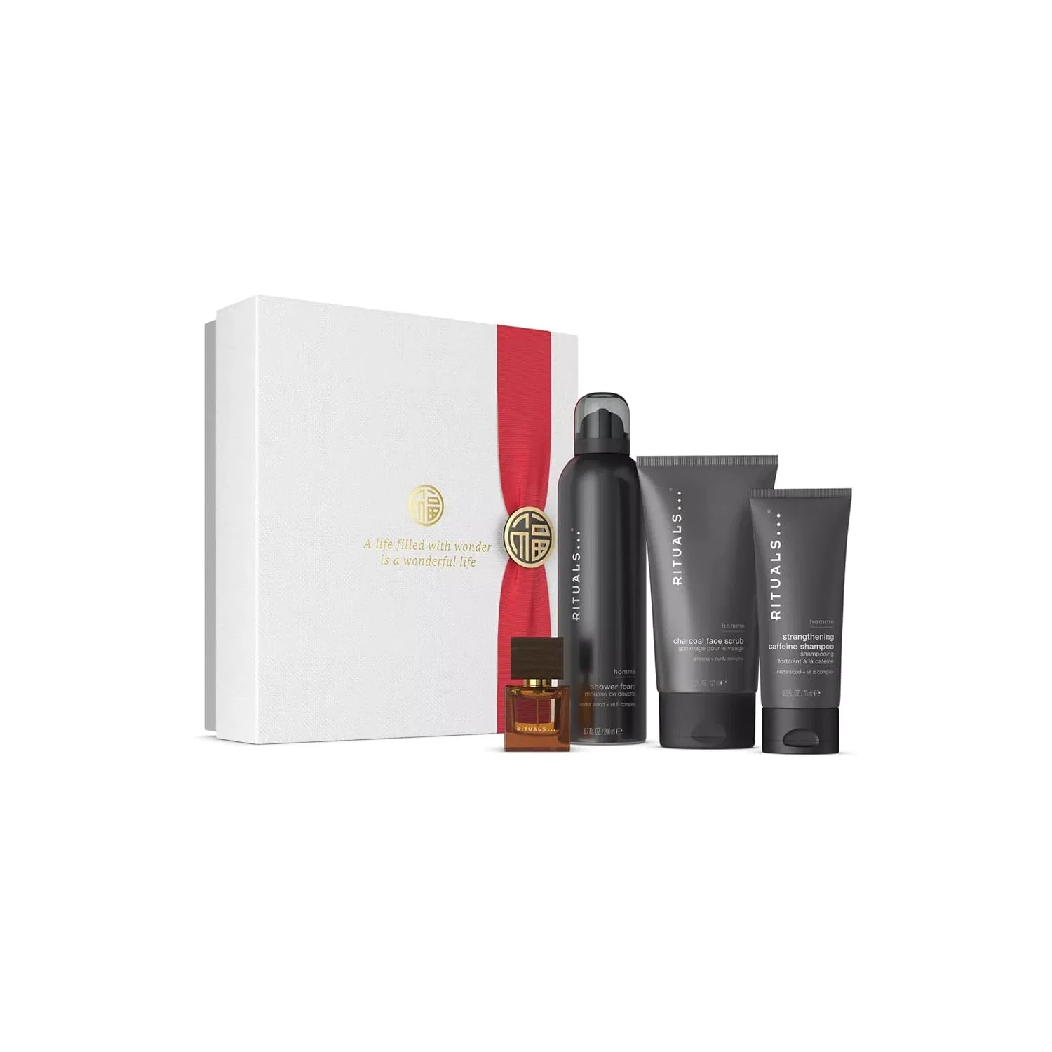 Набор для ухода за мужчинами Rituals Homme Gift Set, 4 предмета, 410 мл, Medium
