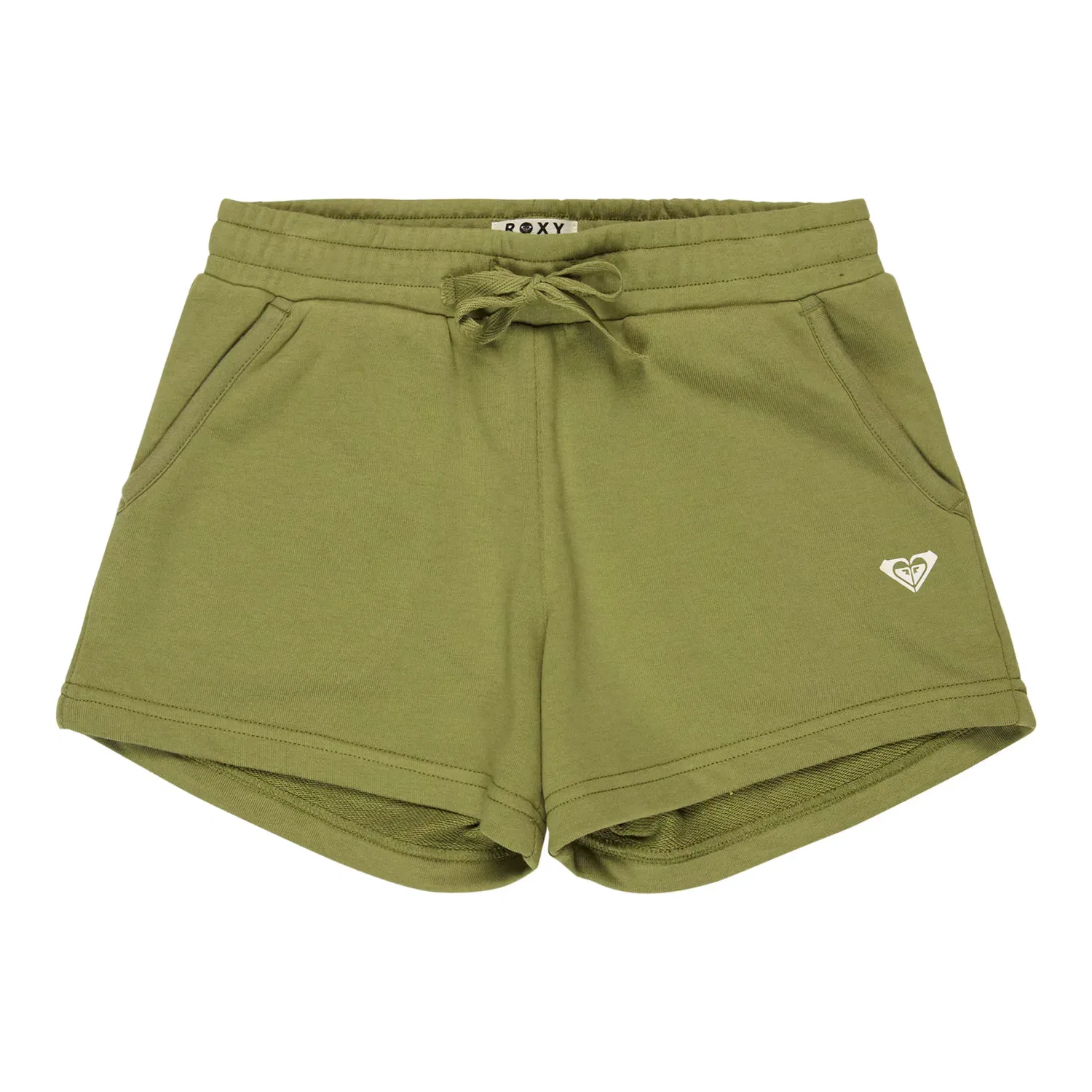 Детские шорты из футера Surf Feeling Terry Roxy, Verde Oliva