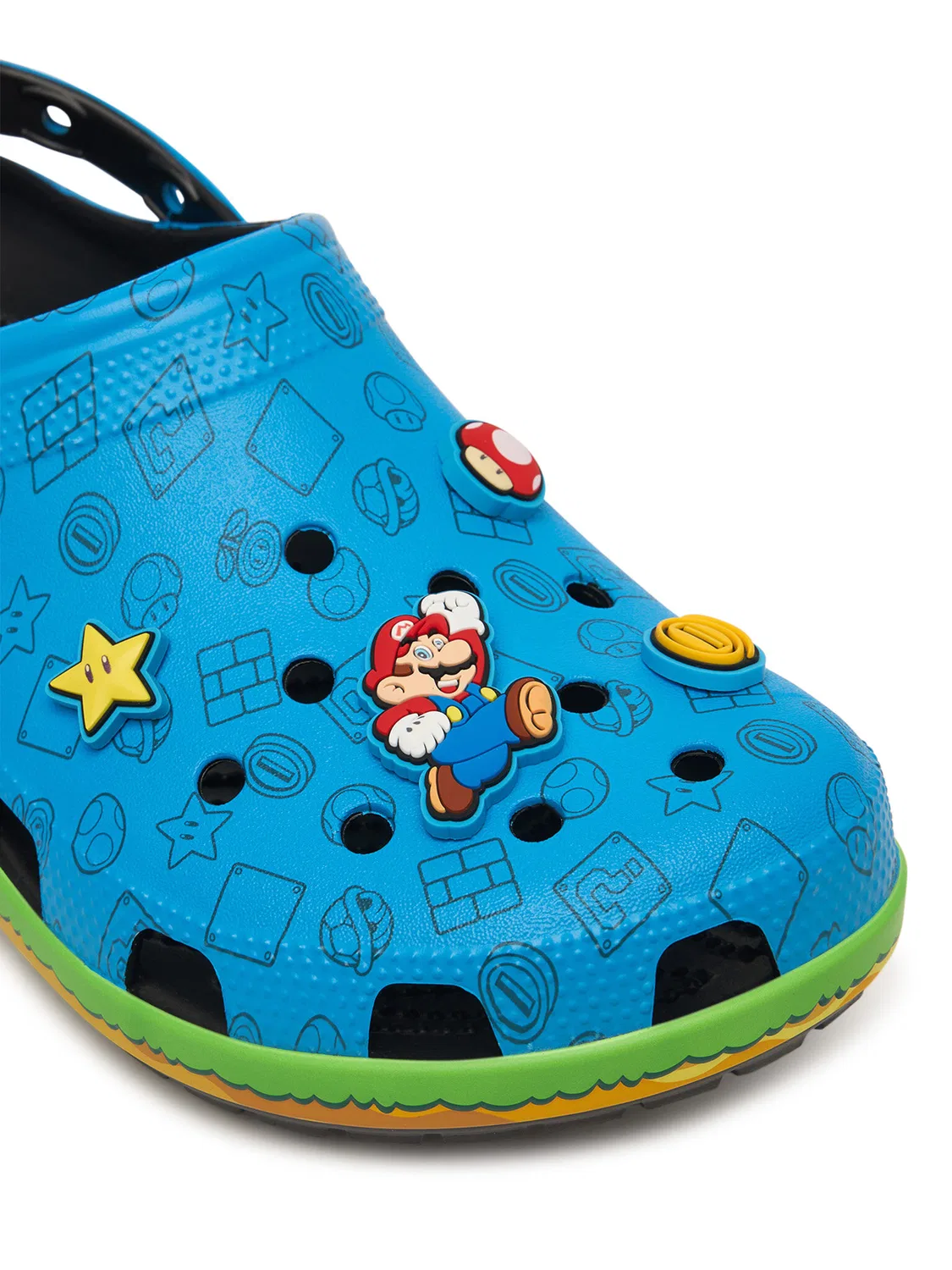 Шлепанцы для мальчика Super Mario Core Classic Clog Crocs, разноцветный — фото 4