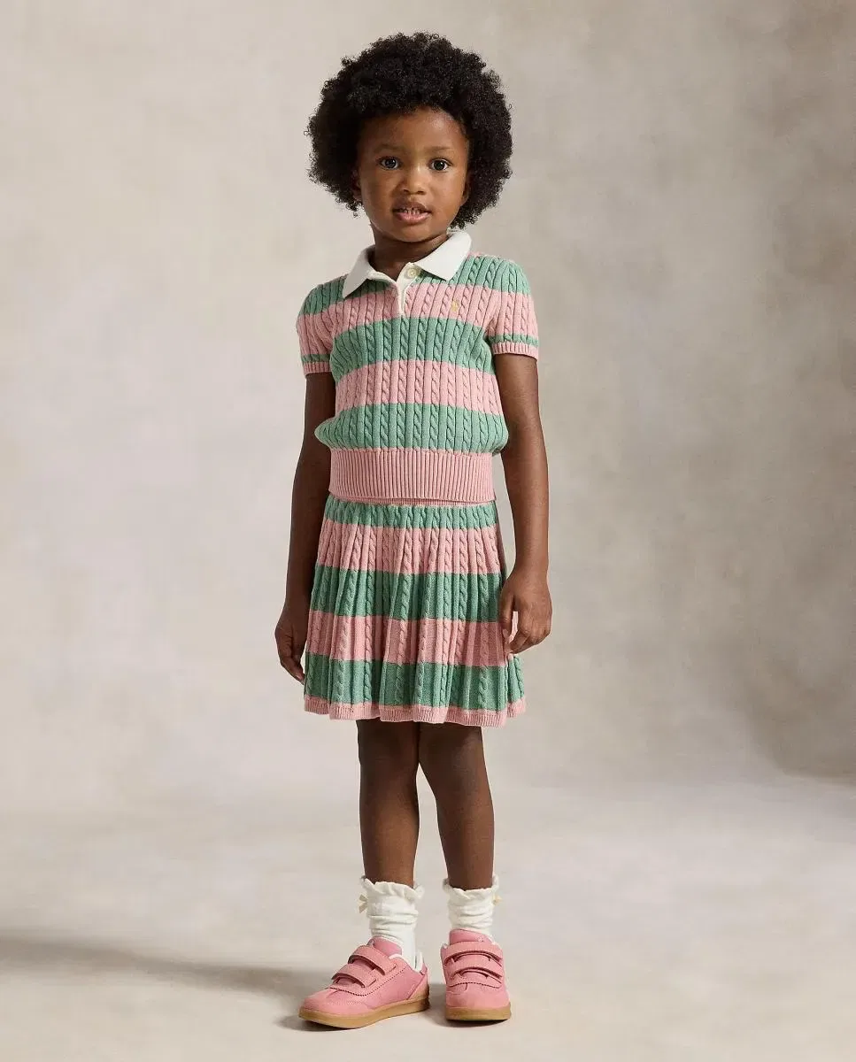 Детский комплект для девочки с принтом Polo Ralph Lauren, Multicolor