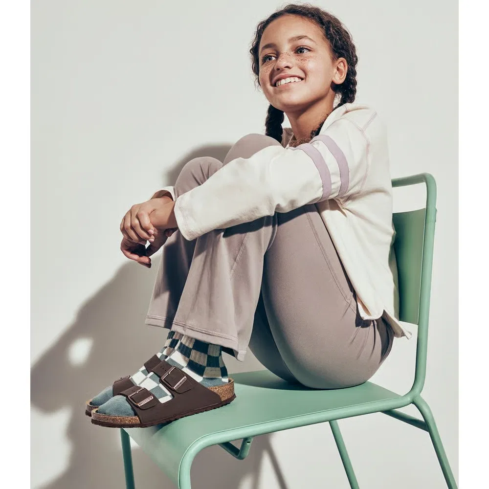 Детские сандалии Arizona с анатомической стелькой для малышей Birkenstock, Mocha — фото 4