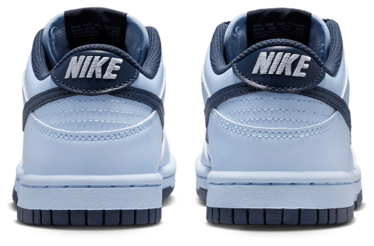Кроссовки для мальчиков Dunk Low Lv8 2 Nike, цвет Hydrogen Blue/Hydrogen Blue/Thunder Blue — фото 3