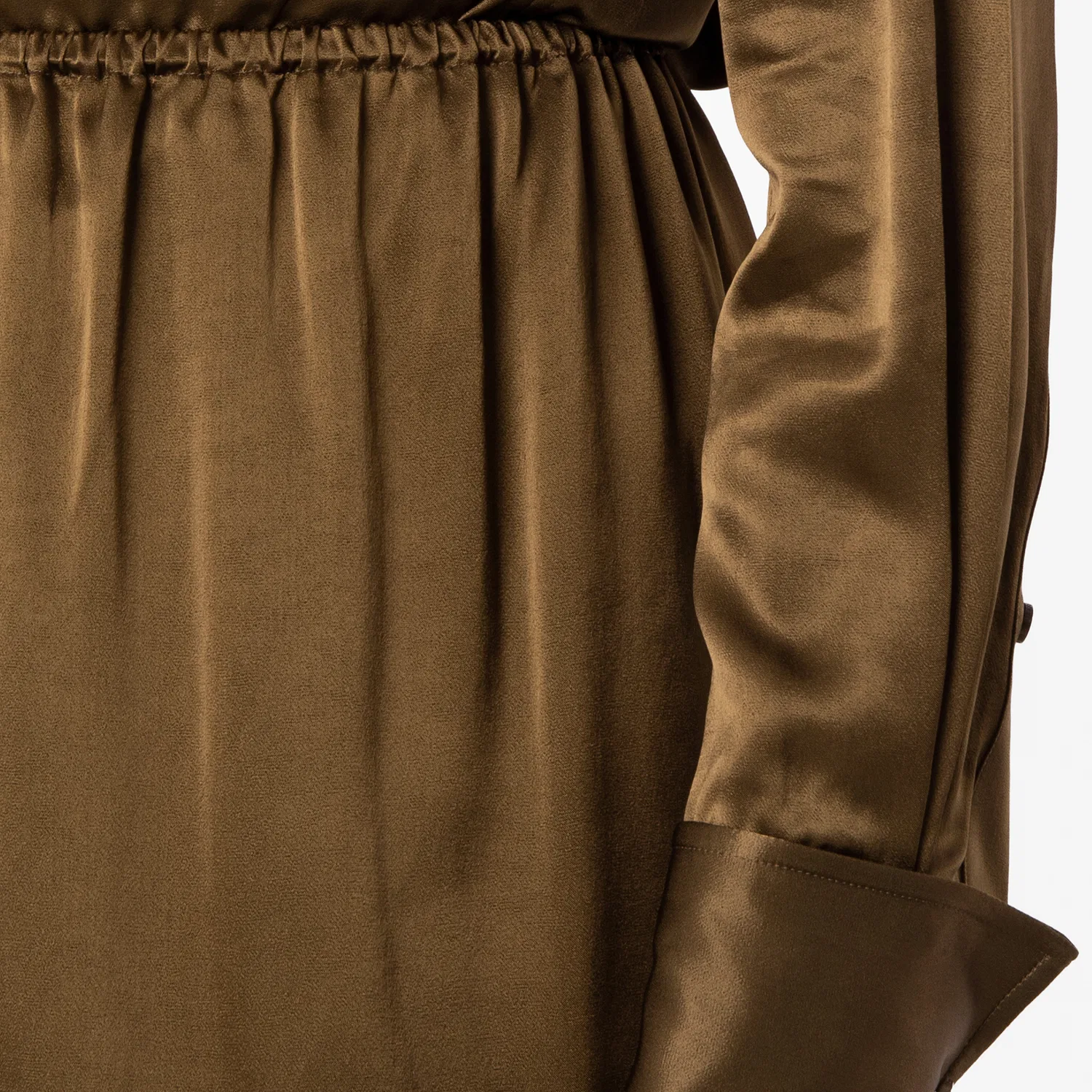 Юбка из сатина с принтом Satin and Check Scarf Skirt Burberry, Camp — фото 3
