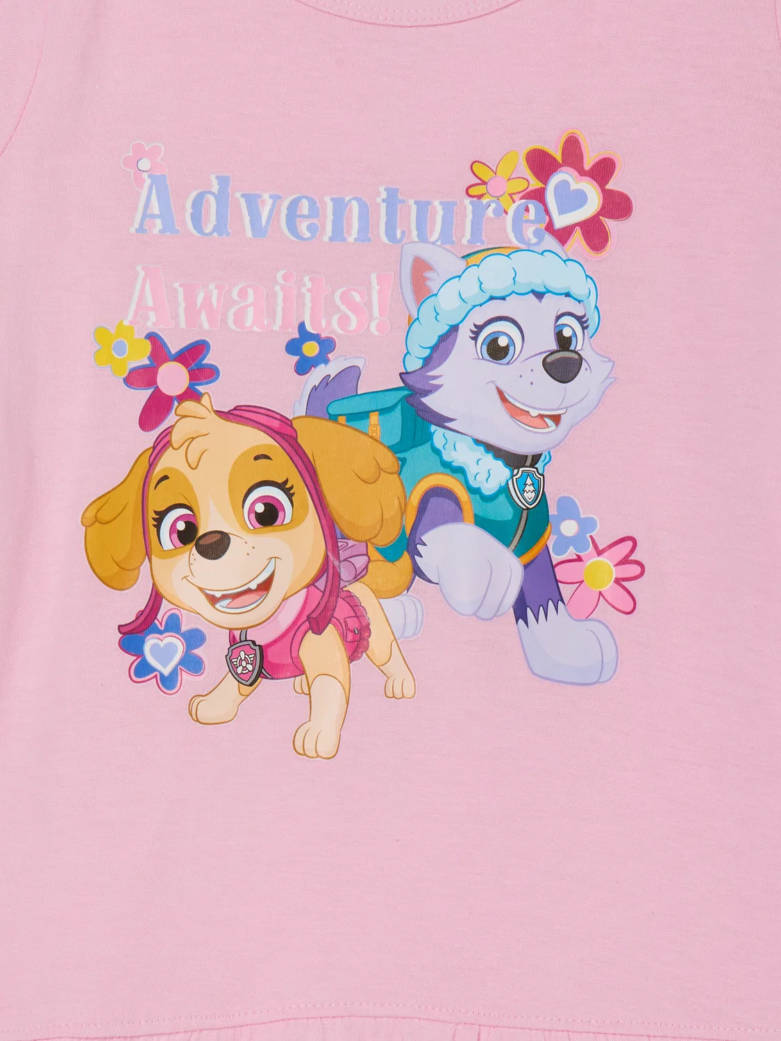 Детское платье с коротким рукавом PAW Patrol, розовый — фото 3