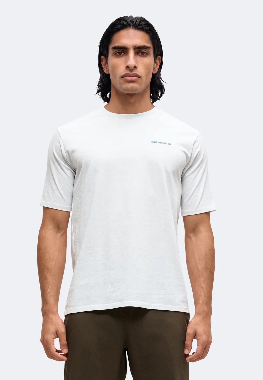Футболка с принтом "Летающая рыба" Patagonia, Fiber White — фото 3
