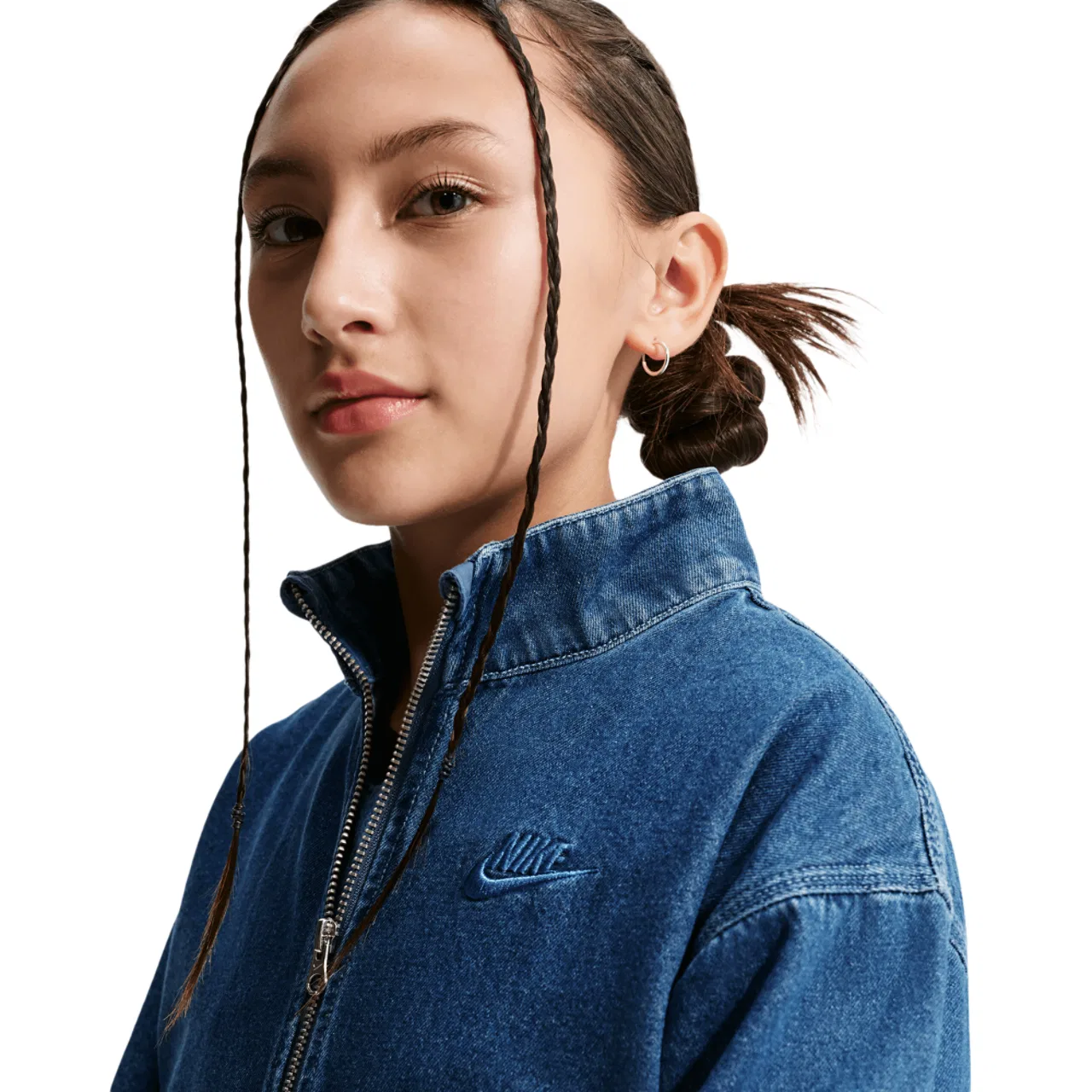 Джинсовая куртка для девочек NSW WR Nike, синий — фото 3