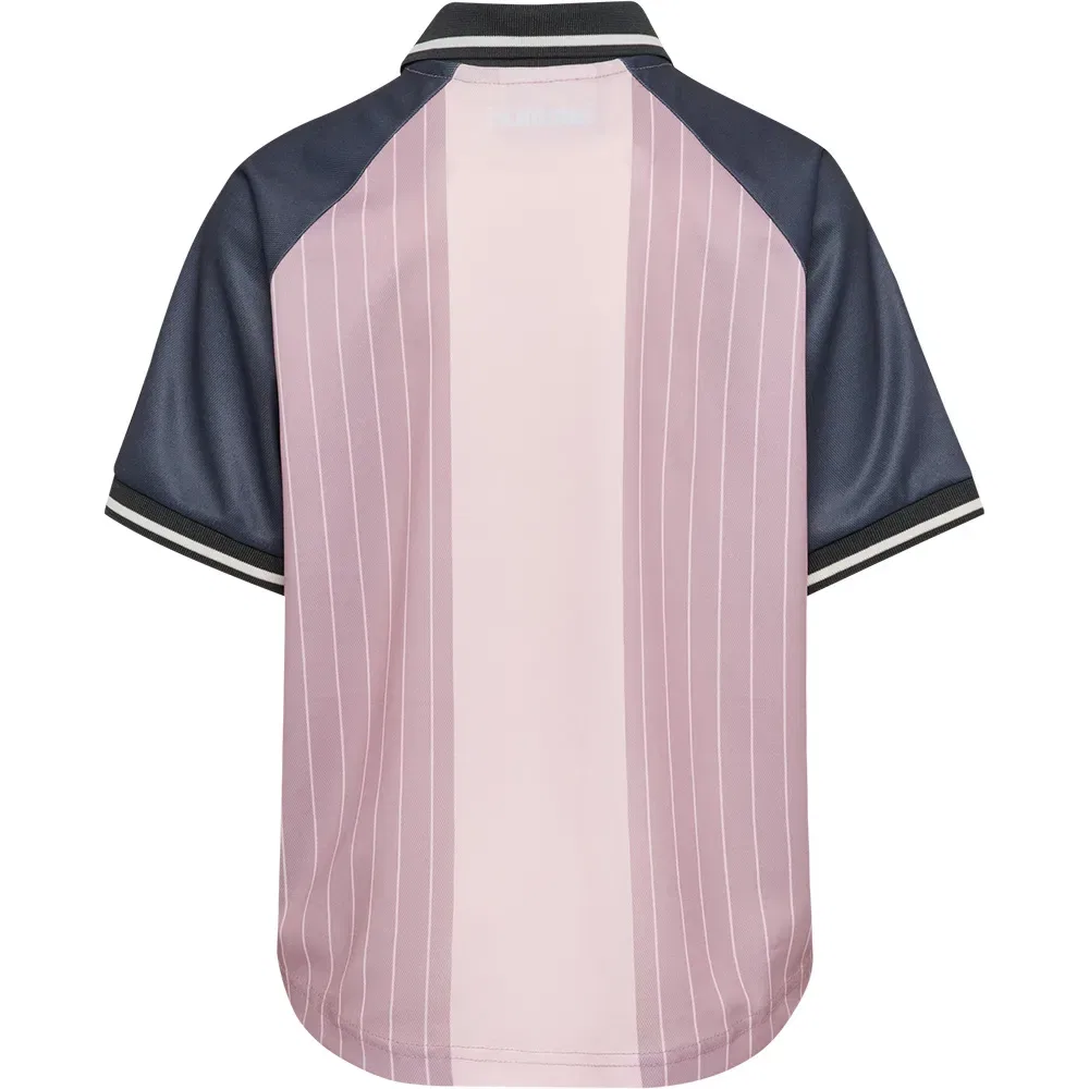 Детская футболка свободного кроя Hummel Loose Soccer с коротким рукавом, Pink — фото 2