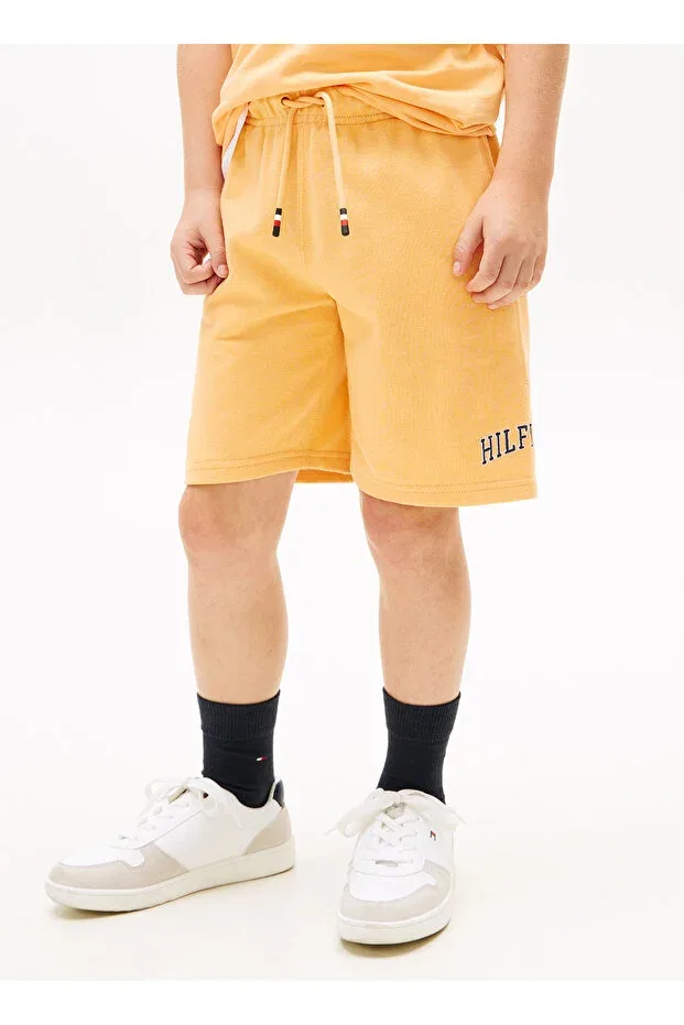 Детские шорты для мальчиков с принтом Tommy Hilfiger, Orange — фото 4