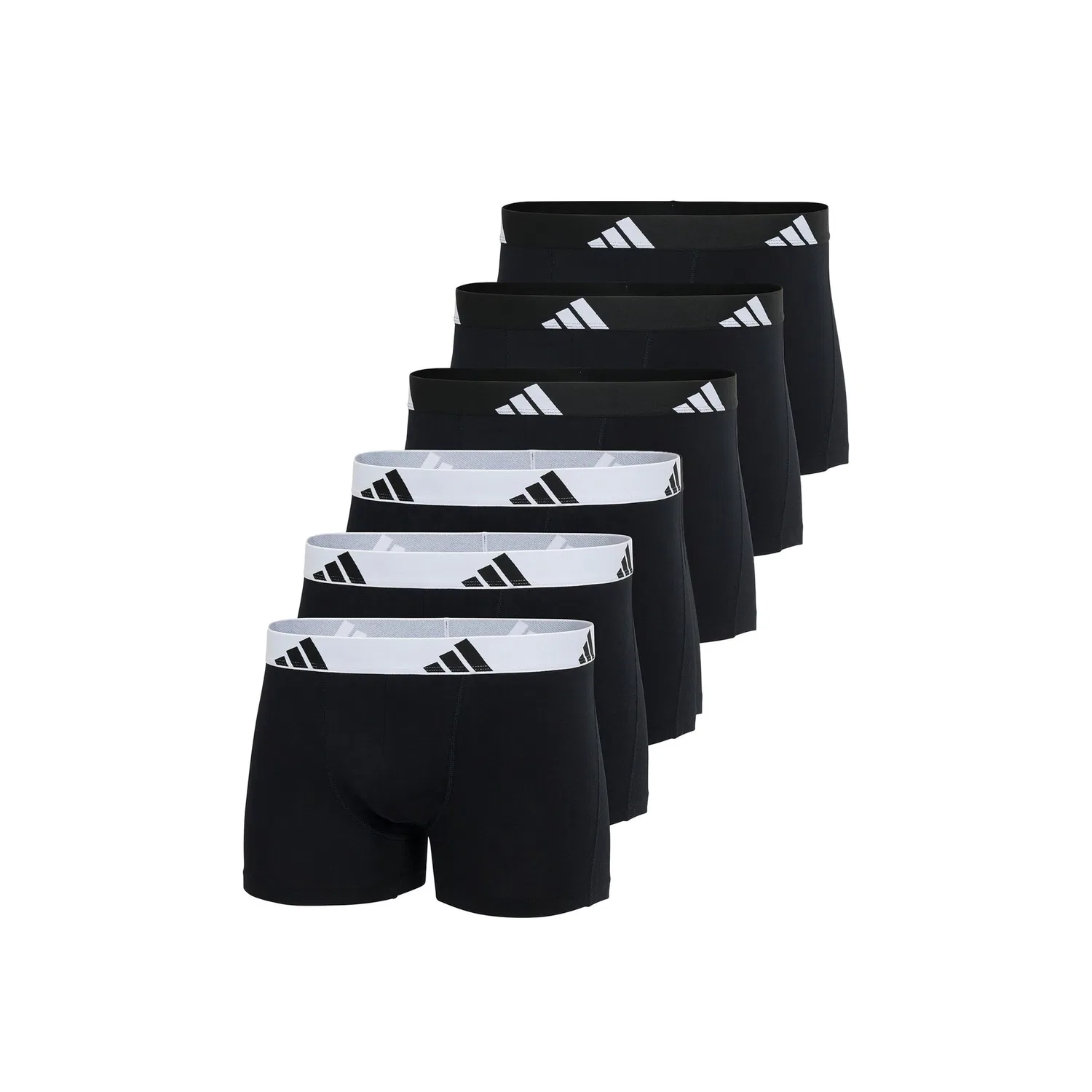 Мужские боксеры из стрейч-хлопка Adidas Originals, Black/Black/White