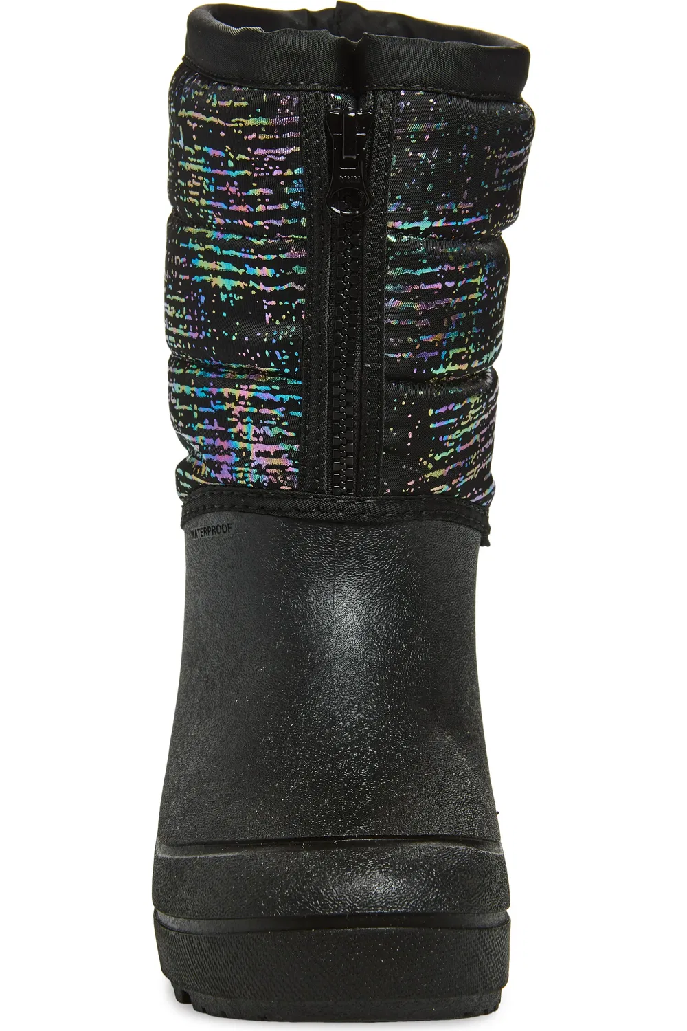 Детские ботинки водонепроницаемые с мехом Snow Shell Bogs, Black Multi/Black — фото 4