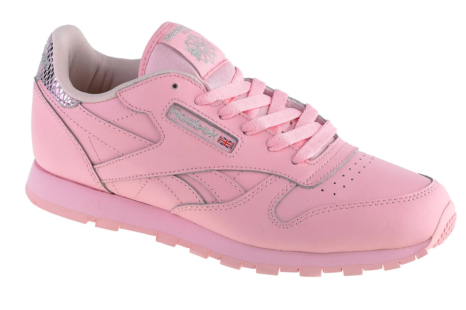 Детские спортивные кроссовки Classic Leather Metallic Reebok, Rosa
