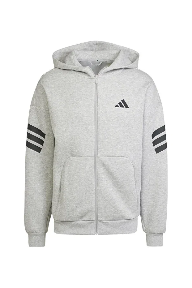 Мужская куртка с принтом Adidas, Gray — фото 4