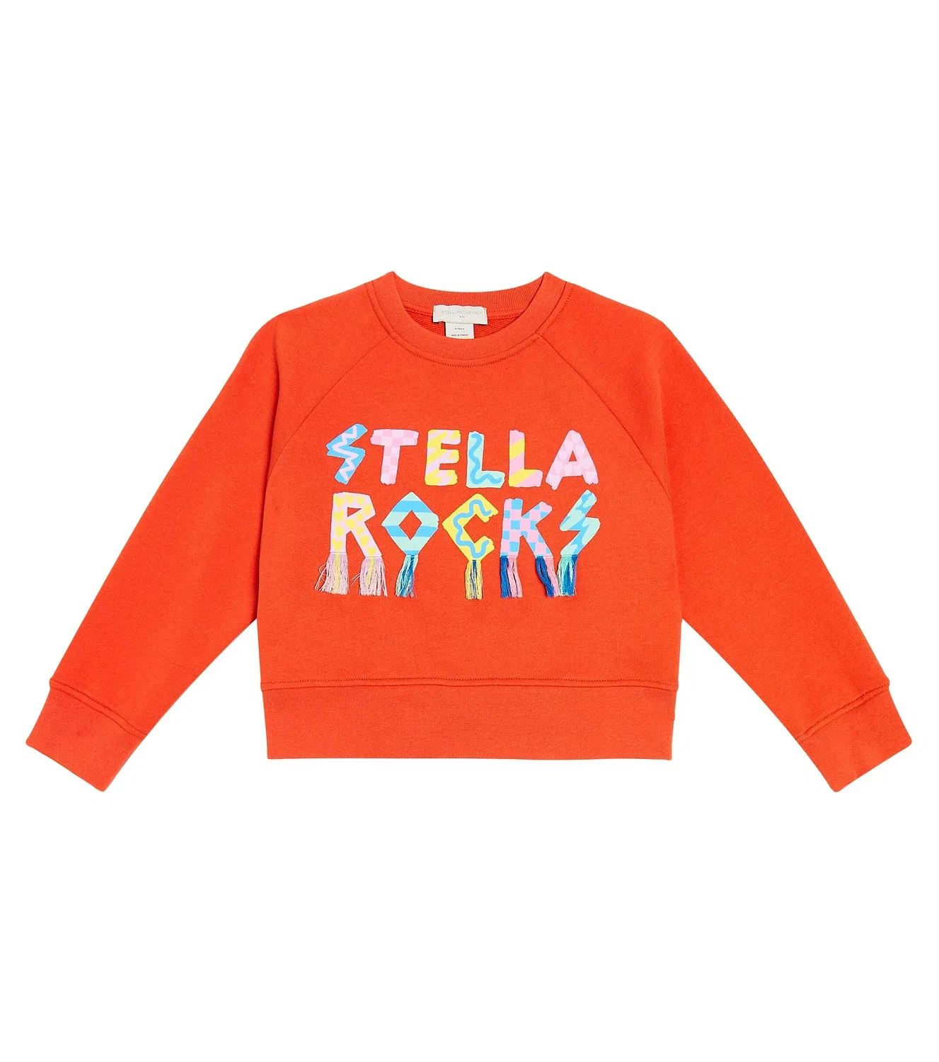 Свитшот с круглым вырезом Stella Mccartney Kids, красный