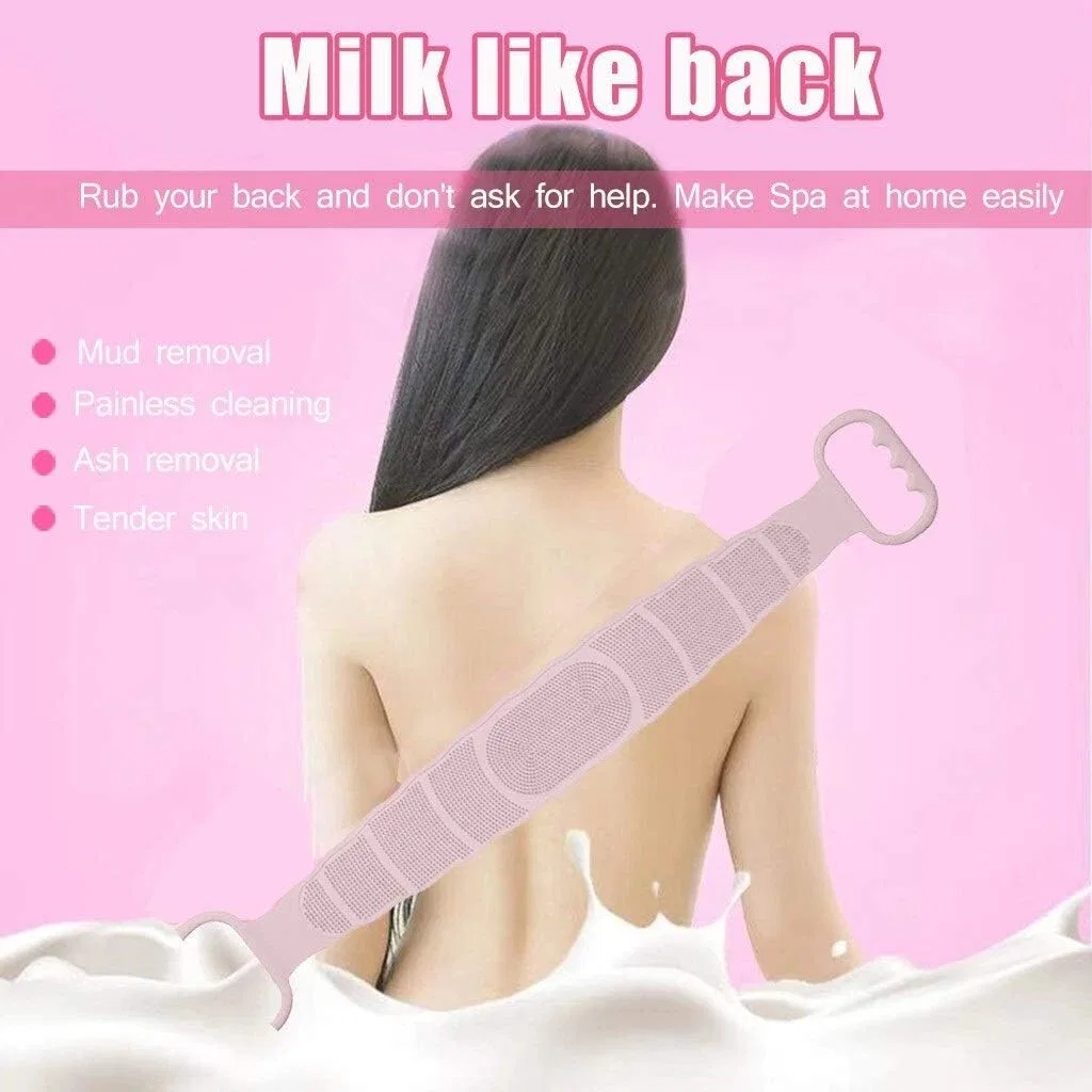 Силиконовая мочалка для тела для эксфолиации, zxb-shop, 70×11 см, A — фото 4
