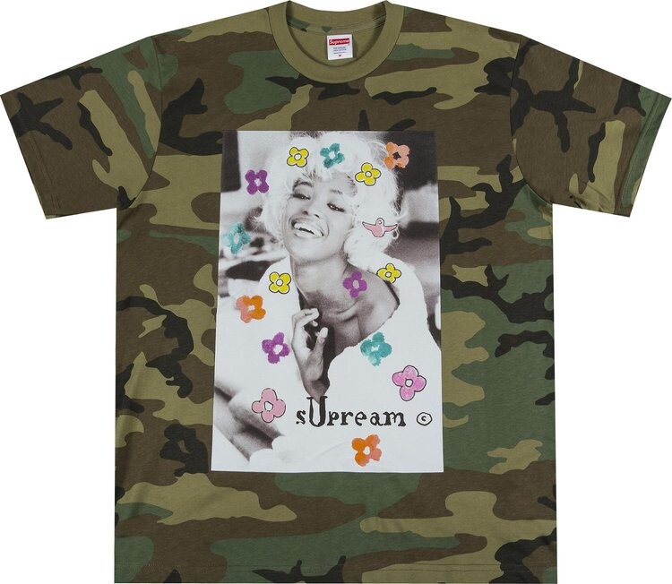 

Футболка Supreme Naomi Tee 'Woodland Camo', разноцветный, Серый, Футболка Supreme Naomi Tee 'Woodland Camo', разноцветный