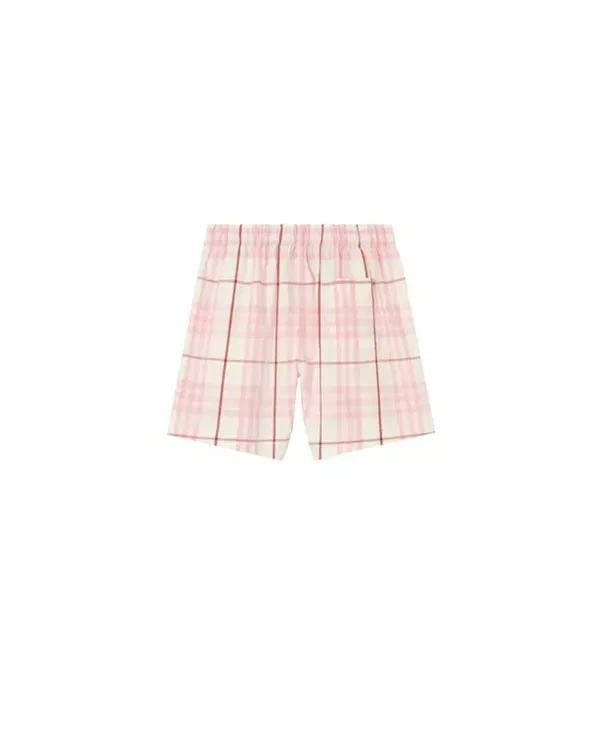 Детские шорты для девочек хлопковые Burberry, Flora Pink — фото 2