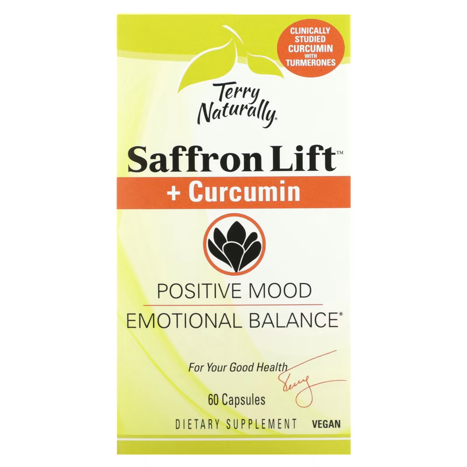 

Добавка Terry Naturally Saffron Life + куркумин, 60 капсул