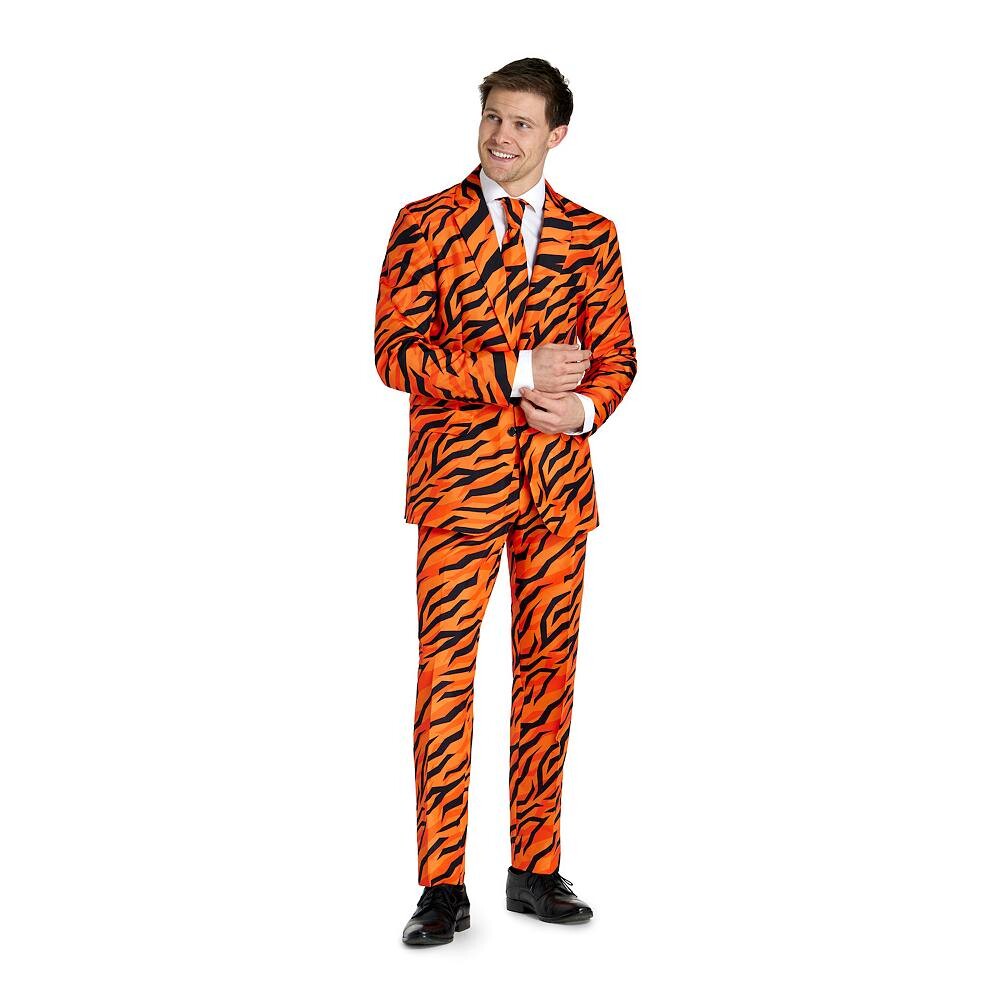 

Мужской комплект костюма и галстука Suitmeister Slim-Fit Tiger Orange, цвет Miscellaneous