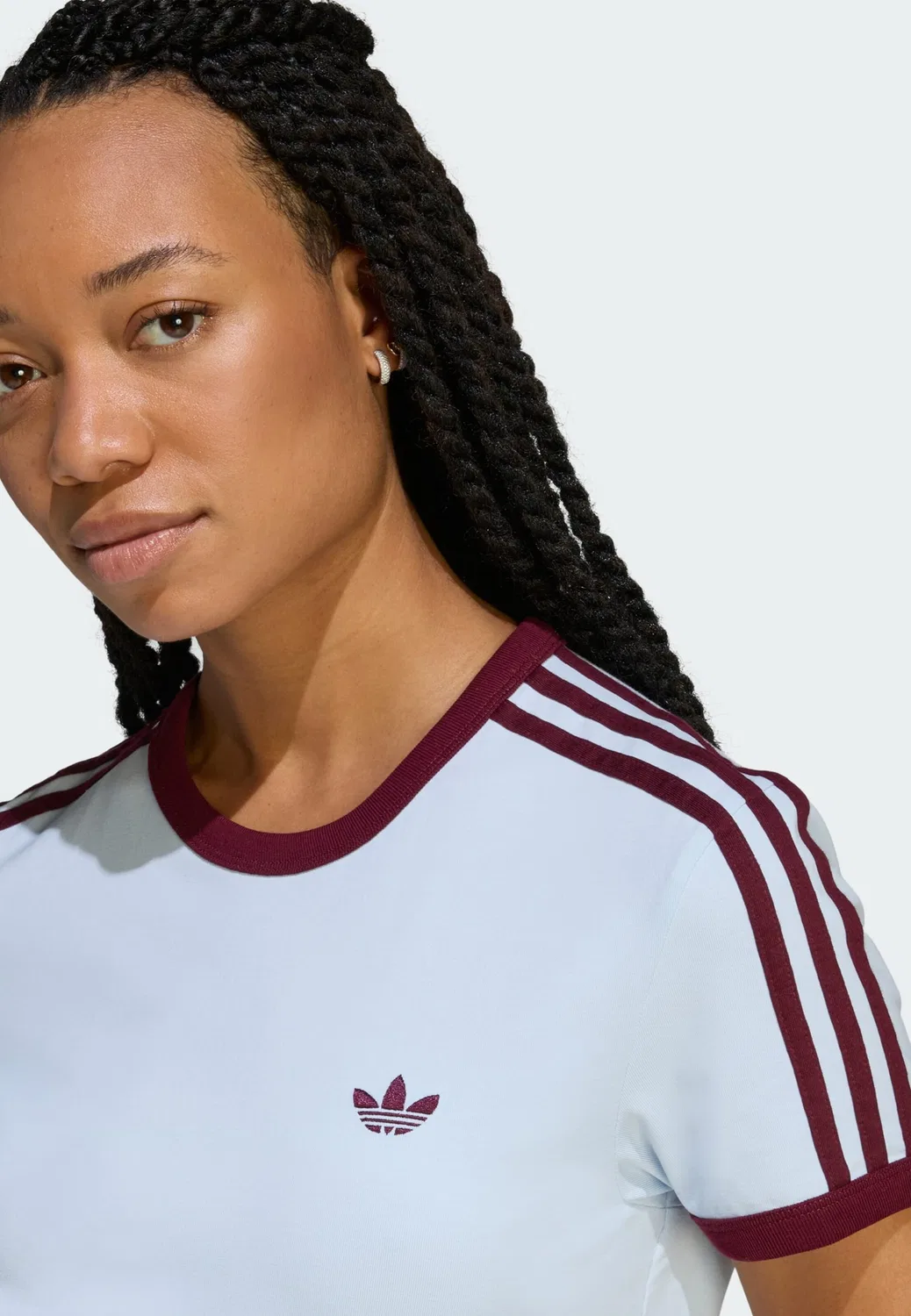 Платье Adidas Originals пастельно-голубого цвета — фото 4