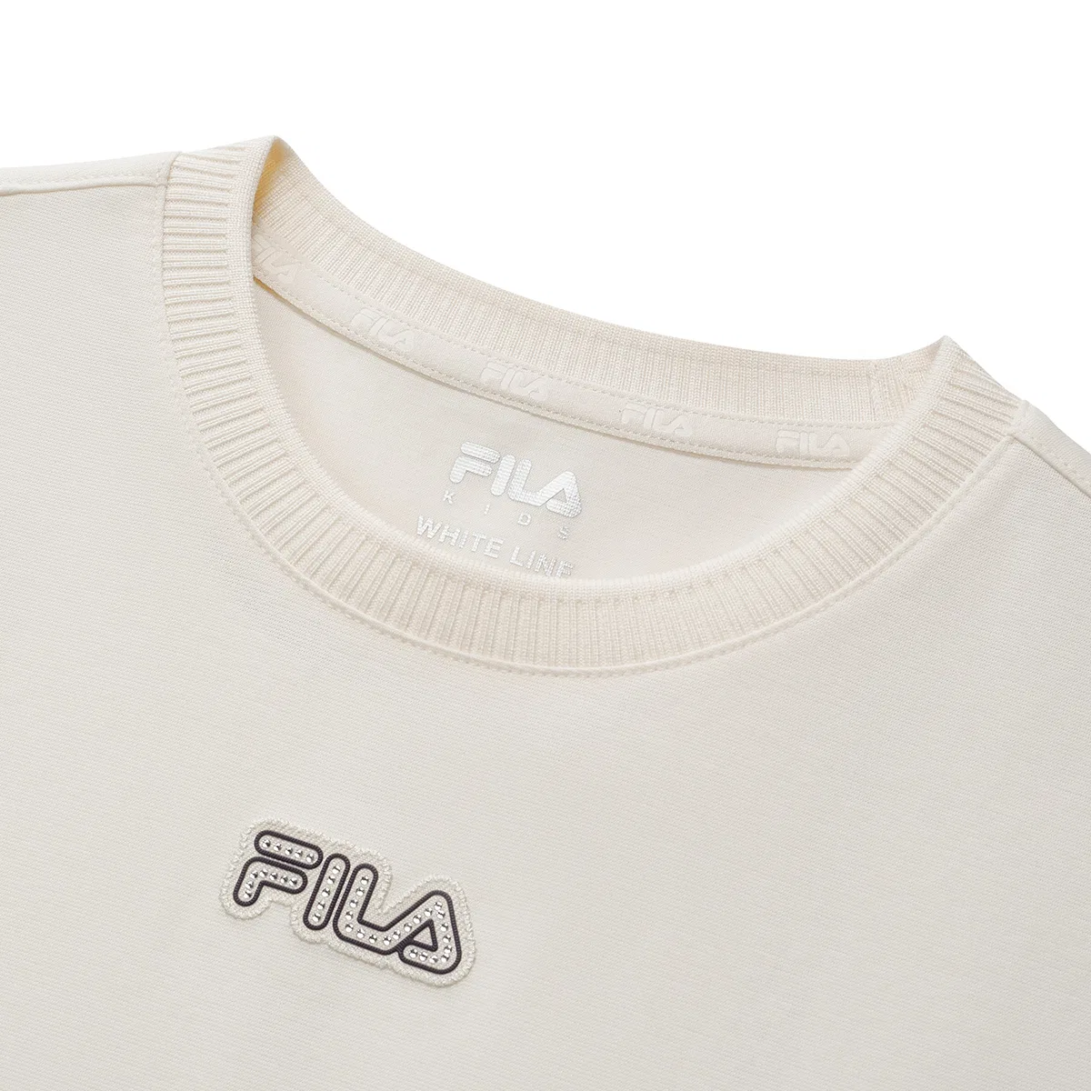 Футболка с круглым вырезом, FILA KIDS, Arisa White — фото 4