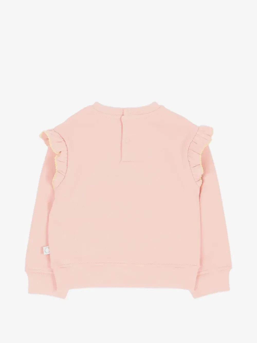 Хлопковый свитшот с оборками Stella McCartney Kids, розовый — фото 2