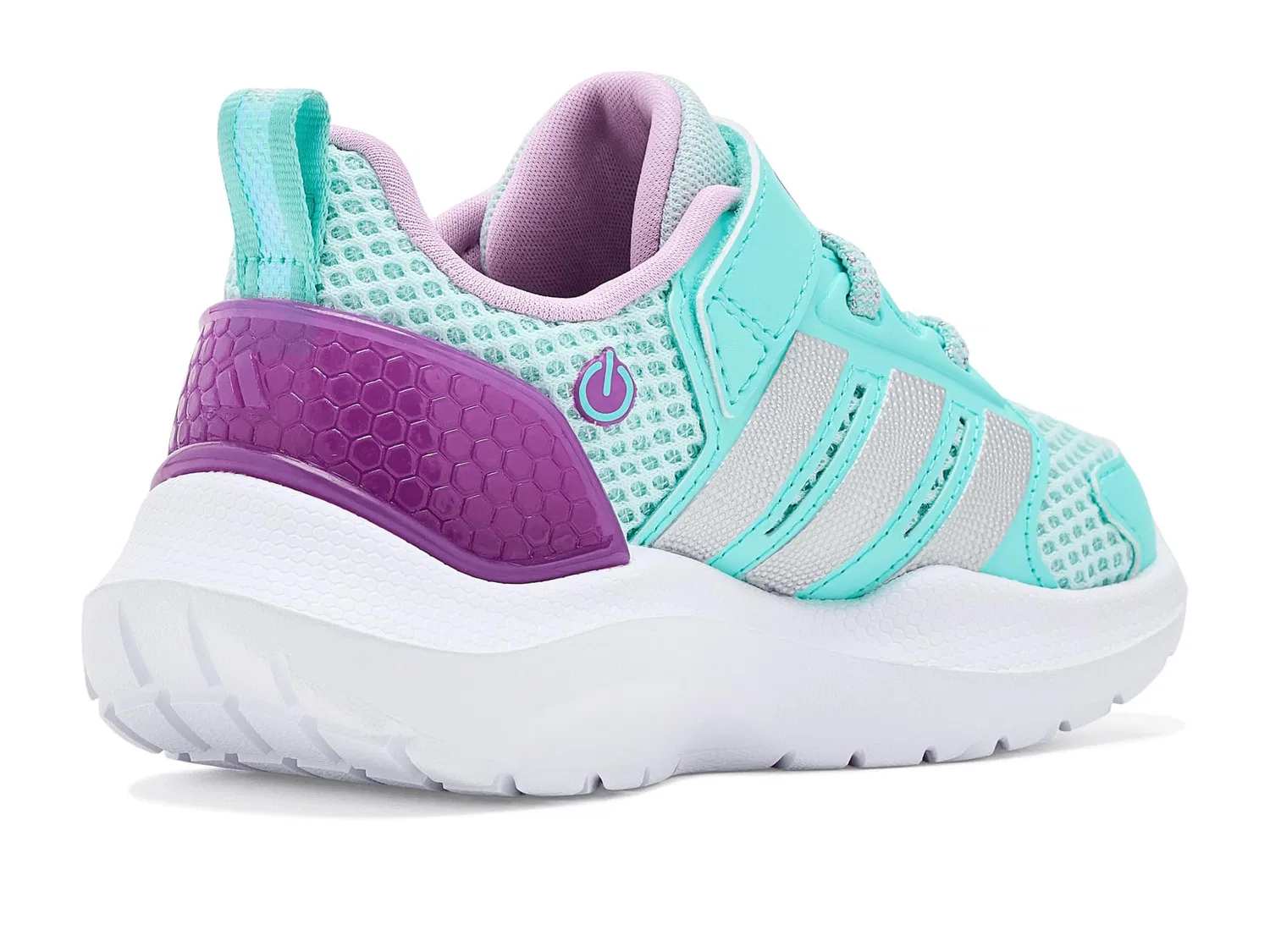 Кроссовки Lightorama Runner (для младенцев и малышей) Adidas Kids, Halo Mint/Silver Metallic/Flash Aqua — фото 4