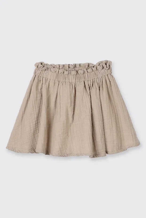Детская юбка для девочек текстурированная Panço, Beige