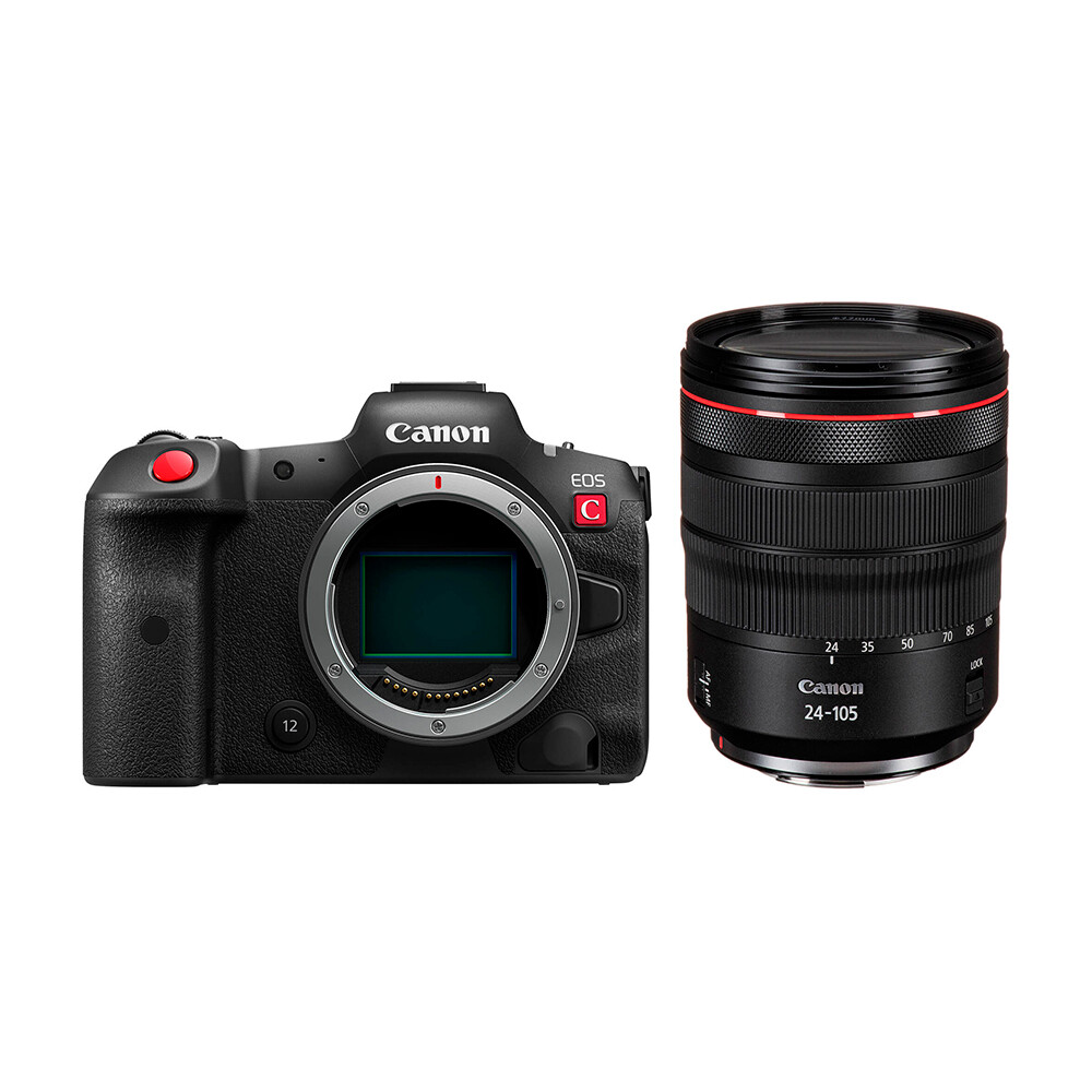 

Беззеркальный фотоаппарат Canon EOS R5 C, RF24-105мм f/4L IS USM, Черный