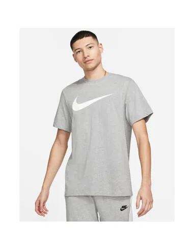 Мужская футболка с принтом Swoosh Tee Icon Nike, Grau — фото 2