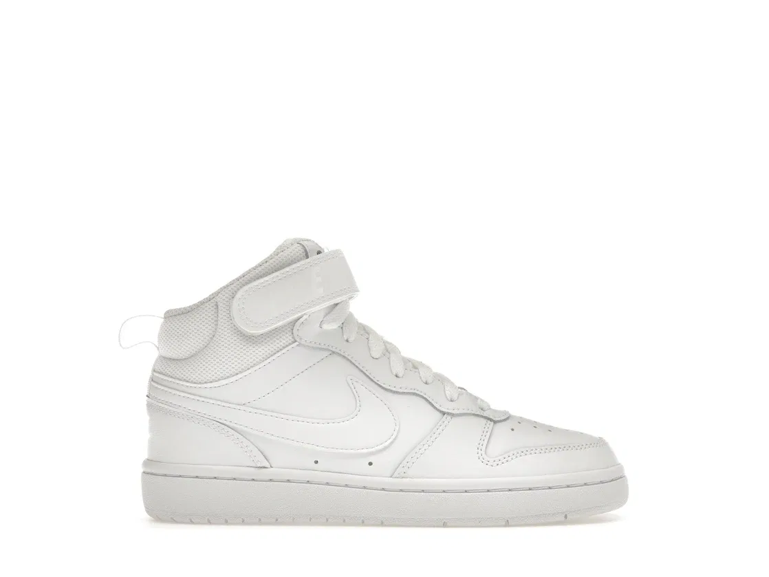 Детские кроссовки Nike Court Borough Mid 2, White/White/White