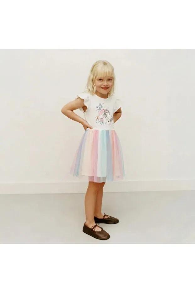 Детское платье для девочек с принтом Unicorn dress Baby And Kids, Multicolor