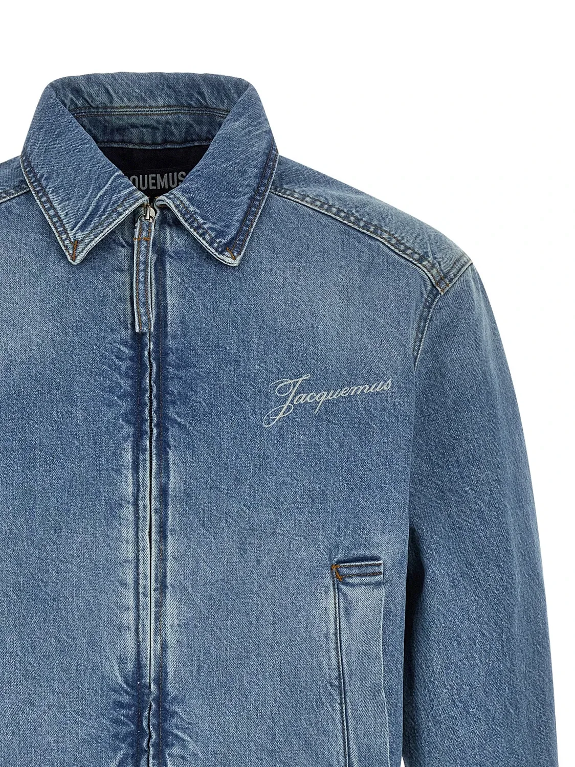 Куртка "La Veste De-Nîmes Canevas" Jacquemus, синий — фото 3