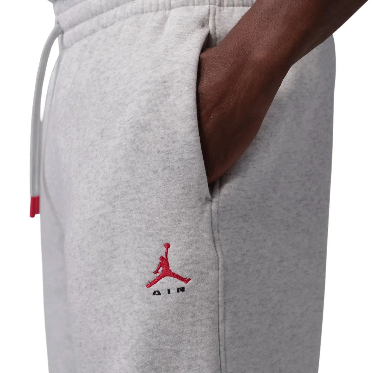 Мужские спортивные штаны из флиса с открытым низом Jordan Brooklyn Fleece Open Hem Pant, Jordan, Gray — фото 3