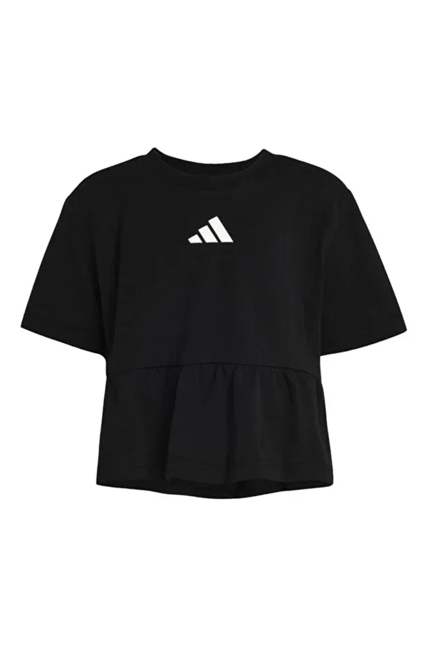 Детский спортивный комплект для девочек с принтом Adidas, Black