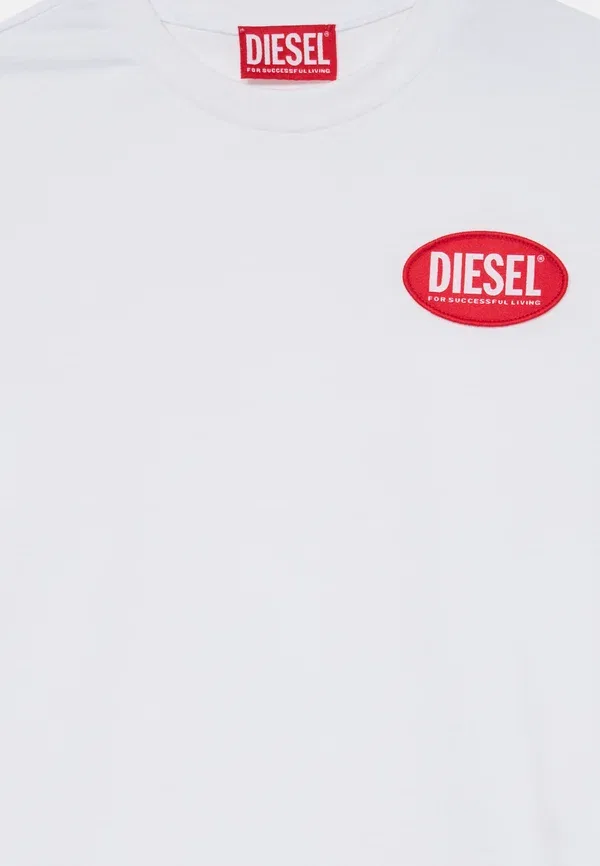 Футболка унисекс с нашивкой Diesel, белый — фото 3