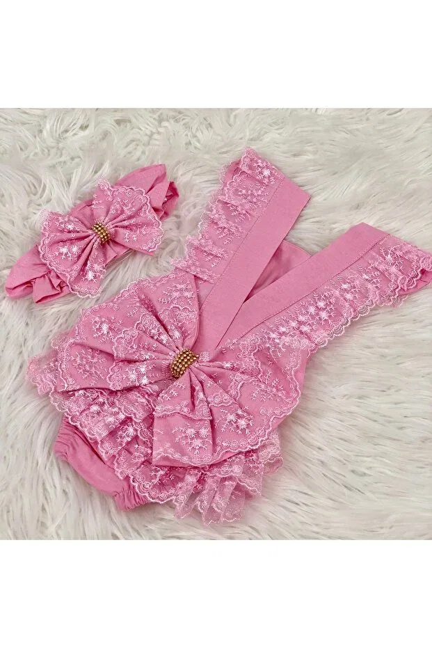 Детский комбинезон для девочек с принтом Bebemekan, Pink
