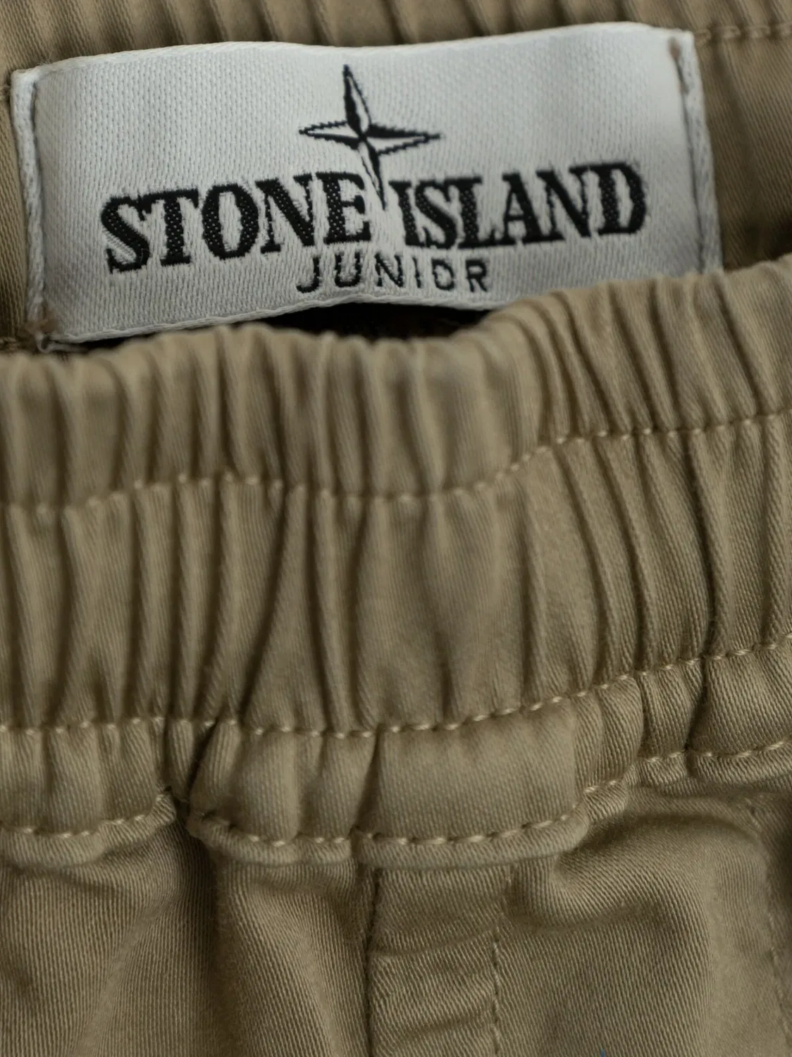 Шорты для мальчиков из хлопка Stone Island, коричневый — фото 2