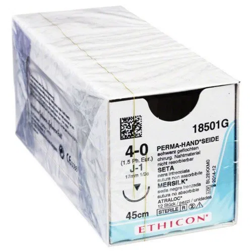 Жидкое мыло Perma Hand Woven Silk Black, 12 шт Johnson & Johnson