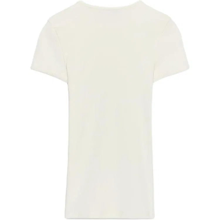 Женская футболка с круглым вырезом Frosted White ZARA, Frosted White — фото 3
