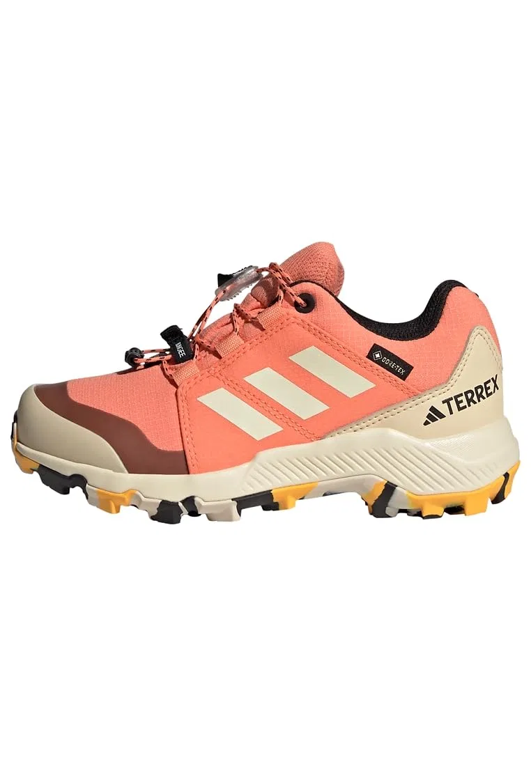 Детские кроссовки для походов с мембраной Terrex Gore-tex Hiking Adidas, Orange Coral Fusion Wonder White Core Black