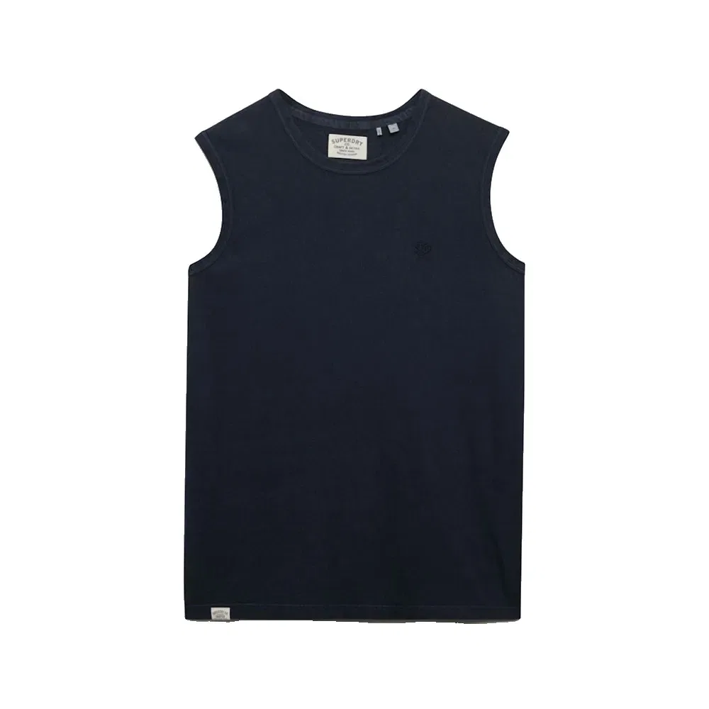 Футболка без рукавов Classic Cotton Linen Superdry, синий — фото 3