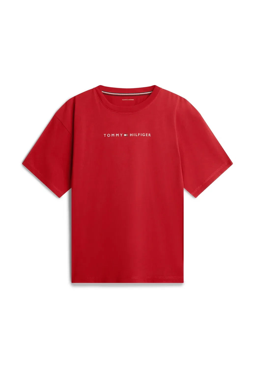 Оригинальный логотип на футболке - пижамная футболка Tommy Hilfiger, Medium Red — фото 4