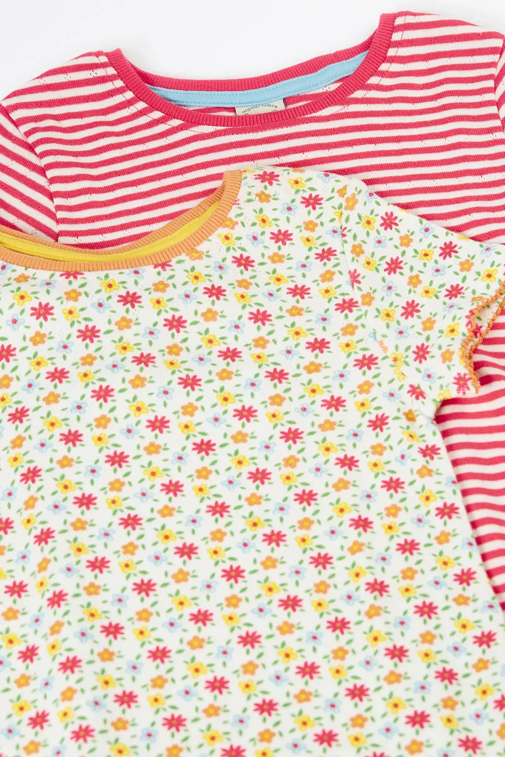 Детская футболка Pip Pointelle 2 Pack Frugi, Multi — фото 4