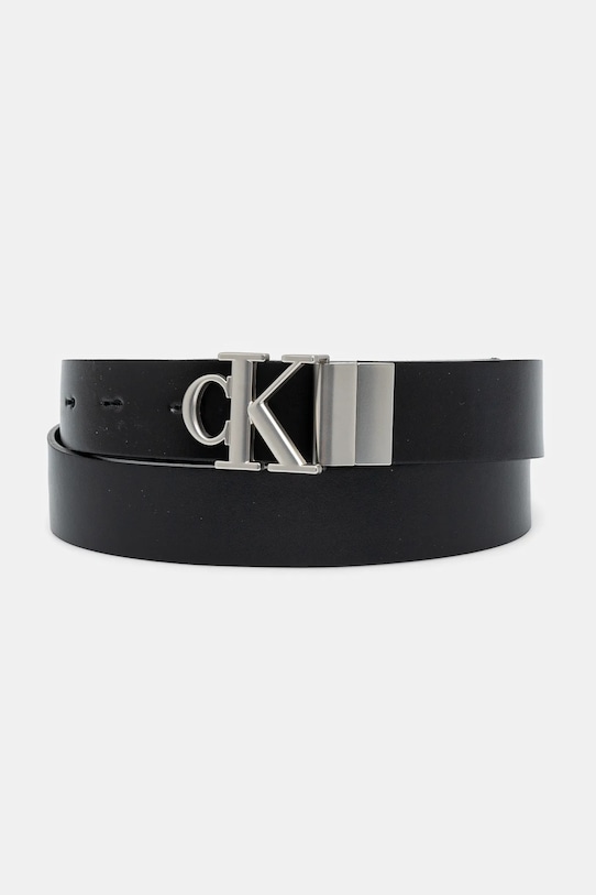 

Кожаный ремень двусторонний Calvin Klein Jeans, черный