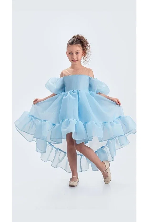 Детское платье для девочек без рукавов Arisvi girl's evening dress m00738 Mnk Baby&Kids, Blue — фото 2